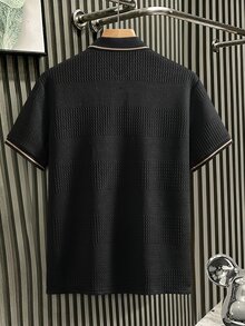 EGENSIO Men Polo Shirts - Black - View 2