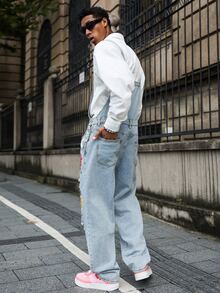 Major Grit Jumpsuits & Overall Denim Pria - Biru - View 2