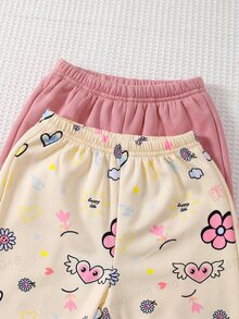 Baby Girls Mama's Girl Pink Sweatshirt And Floral Printed Top With Coordinating Pants 4-Piece Set - Pink - View 4