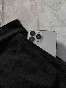 AXEPEAK Men's Autumn Casual Shirt And Pants Set - Black - View 11