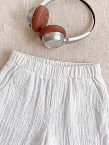 PrepCrw 小男孩學院風刺繡標誌立領長袖襯衫/長褲套裝 - 彩色 - 查看 6