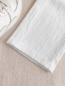 PrepCrw 小男孩學院風刺繡標誌立領長袖襯衫/長褲套裝 - 彩色 - 查看 10
