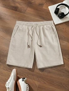 NORVETH Men's Casual Striped Shorts, Summer,Going Out,Daily Wear,Vacation,Workout,Beachwear,Bohemian,Holiday - Apricot - View 2