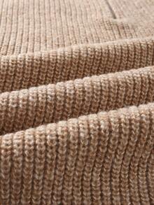 Marcello Vane Men's Casual Colorblock Patchwork Sweater, Autumn/Winter - Brown - View 6