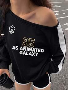 Livesso Women's Crew Neck Short Sleeve Black Solid Color Loose Casual Drop Shoulder All-Match Versatile T-Shirt Oversized T Shirts For Women - Black - View 5