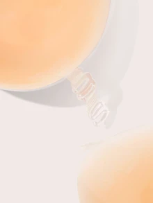SHEIN Women's Silicone Adhesive Bra, Gift For Girlfriend - Apricot - View 4