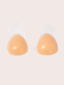SHEIN Women's Silicone Adhesive Bra, Gift For Girlfriend - Apricot - View 2