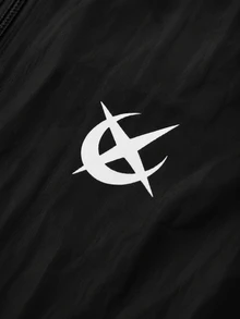 PAVTROS 男士立領休閒夾克，美式復古五條紋條紋運動印花上衣，時尚百搭多功能男士上衣 - 黑色 - 查看 6