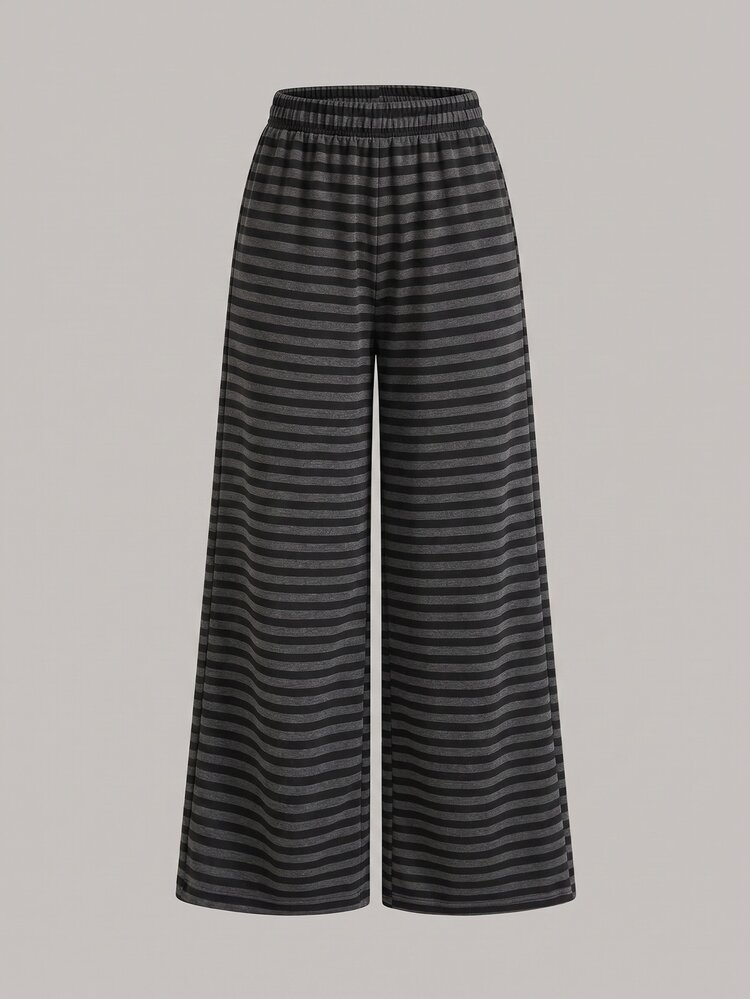 Teen Girl Striped Casual Versatile Daily Wear Sweatpants - Multicolor - View 6