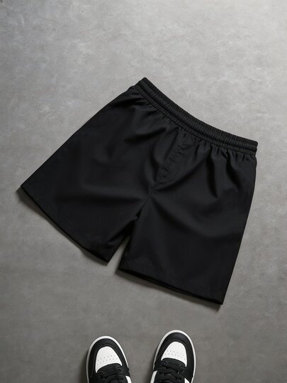 Manfinity EMRG Men's Color Block Letter Print Shorts, Holiday