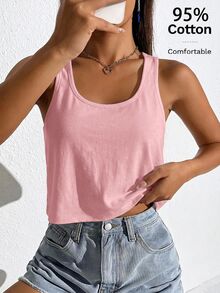 SHEIN EZwear 2PCS Women Tank Tops & Camis - Multicolor - View 3