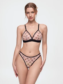 Bonmuse 1 Set Women's Printed Comfortable Lingerie Set - Multicolor - View 5