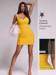 Nuvra Women Short Dresses - Yellow - View 7