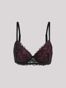 Hourtrue 3pcs Women's Lace Padded Push-Up Bra, Sexy & Supportive - Multicolor - View 6