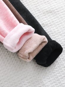 Cozy Pixies 3件組女嬰裝飾針織腰帶保暖內裡秋冬打底褲套裝 - 彩色 - 查看 7