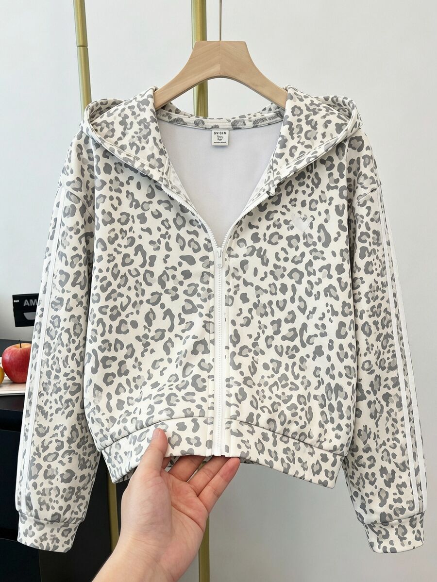Jaket Sweatshirt Lengan Panjang Warna Polos Musim Gugur/Dingin untuk Remaja Perempuan, Bahan Sweatshirt Fleece yang Nyaman, Desain Lengan yang Bergaya
