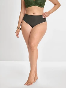 Slumbrini 3pcs Plus Size Women's Solid Color Basic Lace Sexy Briefs, Comfortable For Home & Sports - Multicolor - View 8