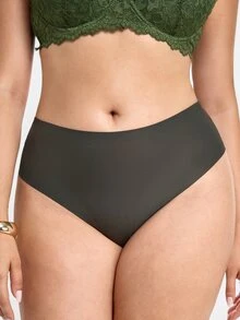 Slumbrini 3pcs Plus Size Women's Solid Color Basic Lace Sexy Briefs, Comfortable For Home & Sports - Multicolor - View 7