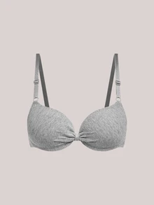 Veilyse 3pcs/Set Women's Comfortable Colorful Wireless Cotton Soft Cup Push Up Bra Set, Suitable For Small Bust - Multicolor - View 22