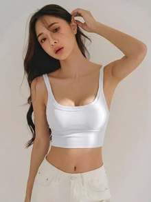 DAZY Women Solid Sports Bra Underwear - White - View 4