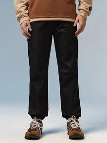 Caldwick Men's New Spring/Autumn Workwear Long Pants, Multi-Pocket Loose Casual Minimalist Versatile Japanese Style Joggers, Runs Small, Recommend Ordering One Size Up - Black - View 6