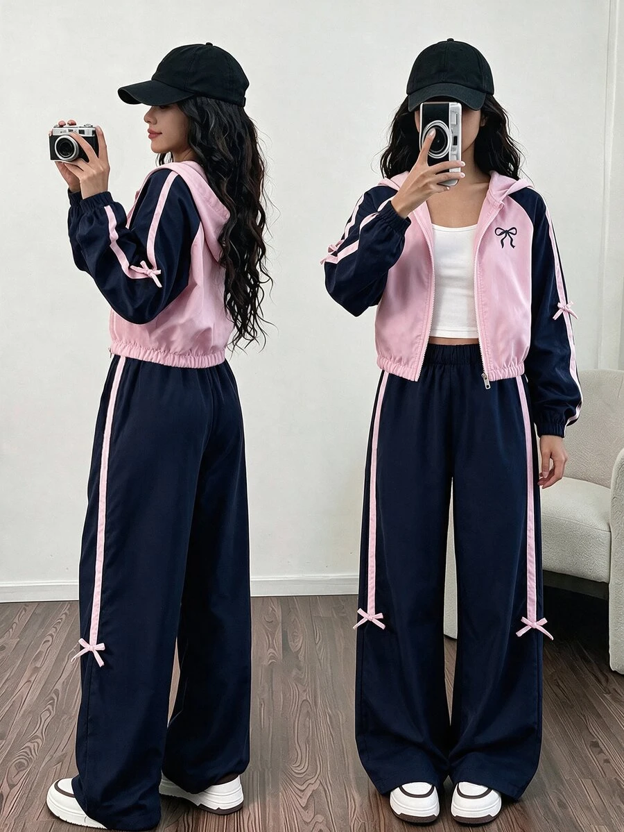 SHEIN 青少年女孩外套套裝 - 彩色 - 查看 1