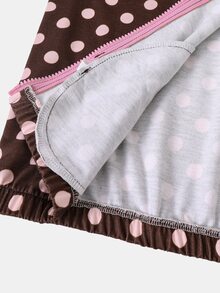 SHEIN 大女孩兩件式時尚休閒黑色立領夾克與長褲套裝 - 彩色 - 查看 7