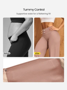 GLOWMODE Celana Olahraga Peakbum Bottoms Up 31'' Cepat Kering, Pinggang Elastis, Saku, Pengontrol Perut, Corehold Anti-Roll, Pembentuk Bokong, Cocok untuk Tenis, Lari, dan Latihan di Gym. - Rusty Rose - View 5