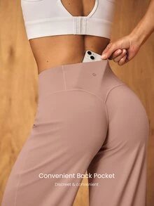GLOWMODE Celana Olahraga Peakbum Bottoms Up 31'' Cepat Kering, Pinggang Elastis, Saku, Pengontrol Perut, Corehold Anti-Roll, Pembentuk Bokong, Cocok untuk Tenis, Lari, dan Latihan di Gym. - Rusty Rose - View 6