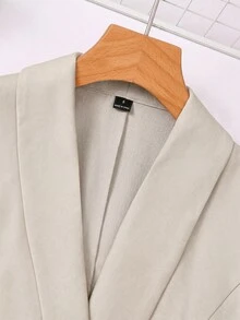 Franclia Apricot Long Sleeve Lapel Lady Suit Set Fall Cloth For Women - Light Grey - View 7