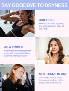 رذاذ الوجه المرطب Slow Sunday بالورد، مرطب ومفتح وشد للبشرة، K Beauty، خيار جيد للعطلات وضروريات السفر، مناسب للعناية بالبشرة في الصيف - شفاف - مشاهدة 3