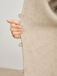 ATUI Studio Autumn/Winter Fashion Versatile Double-Sided Overcoat Office Beige Elegant - Beige - View 5