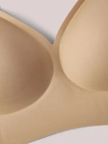 Veilyse 2pcs Women Seamless Wireless Soft Cup Bras, Elastic Comfortable Unpadded Pullover Bras - Multicolor - View 12