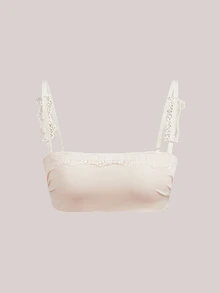 Veilyse 3pcs Women's Solid Color Lace Patchwork Bras, With Straps And Strapless Styles, Non-Padded - Multicolor - View 7