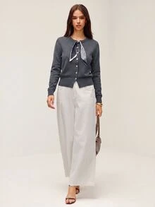 SHEIN Orluneo Women's Fashion Scarf Accessory For Sweater, Suitable For Commuting In Autumn - Grey - View 6