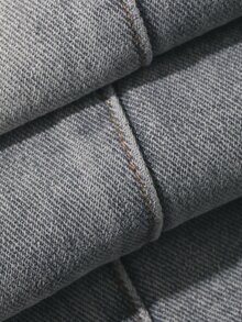 DAZY Women's Casual Washed Wide-Leg Jeans Cute Tops - Grey - View 7