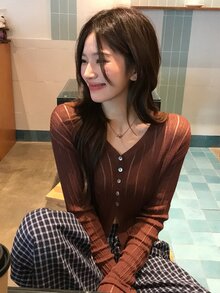 DAZY Women's Camisole All-Over Floral Print Casual Korean Style Girl Thin Cardigan Fall - Coffee Brown - View 5