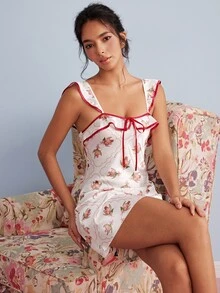Elorette Women Sleep Dresses - White - View 7