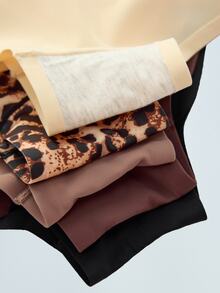 Softvol 5pcs/Pack Women's Seamless High Elasticity Hipster Panties, All Day Comfort - Multicolor - View 13
