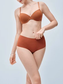 Softvol 5 buah Celana Dalam Hipster Wanita Tanpa Jahitan dengan Elastisitas Tinggi - MultiWarna - View 5