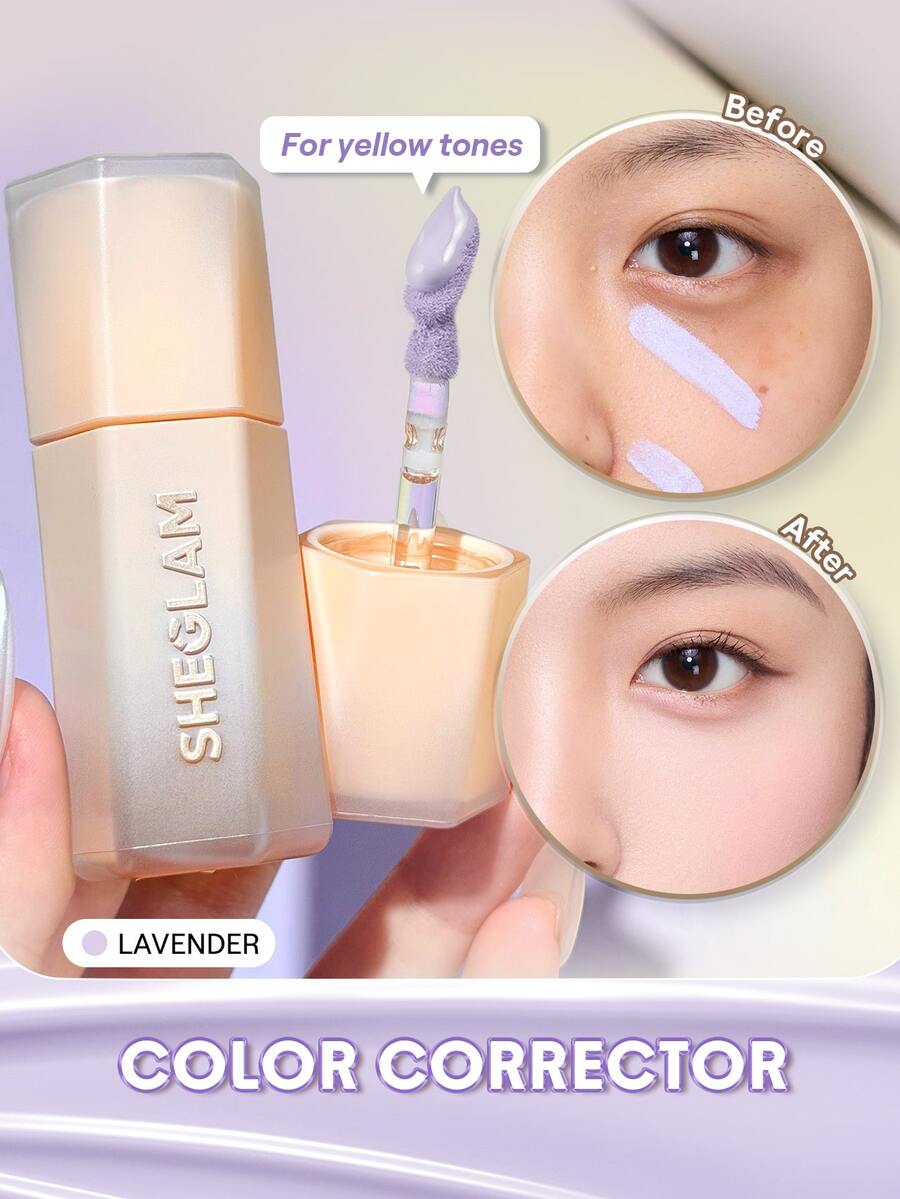 SHEGLAM Hideaway 全遮瑕膏-Lavender 修色提亮遮瑕與修容 品牌美妝化妝品 適合女士與女孩 - 薰衣草色 - 查看 1