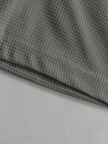 Manfinity Homme 春夏新款休閒戶外男士運動套裝，柔軟舒適面料，可機洗，適合健身、戶外運動與日常休閒穿著，可作為男士生日禮物 - 淺灰色 - 查看 5