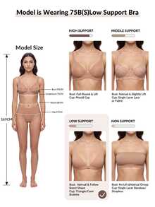 Ocili 100% Cotton Ribbed Comfortable Basic Minimalist Underwear, EasyComfort ChicAutumnCasual Women's Bra - Khaki - View 12