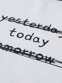 Daypath 男士簡約字母印花T恤，時尚百搭休閒上衣，亦適合作為送給男友或丈夫的禮物 - 彩色 - 查看 7