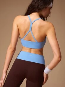 VARSIVA Women's Solid Color Short Sleeve Cropped Top And Leggings Sports Activewear Set - Multicolor - View 8