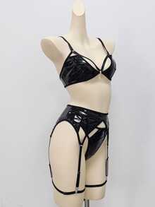 AltCore 4pcs/Set Women's Wireless Sexy Bras - Black - View 5