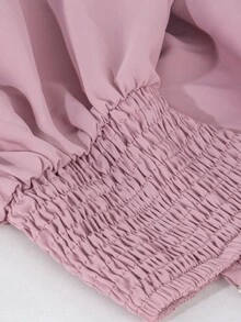 SHEIN Spring/Summer Elegant Casual Maternity Mystical Tie-Strap Maternity Tank Top Photoshoot Fuchsia Pink Formal - Dusty Pink - View 5