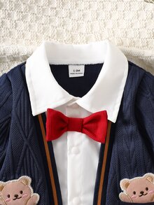 SHEIN 嬰童（男）連體褲 - 藏蓝色 - 查看 6