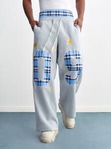 TOKVUE Men's Drawstring Waist Digital Pattern Casual Daily Wear Sweatpants - Multicolor - View 7