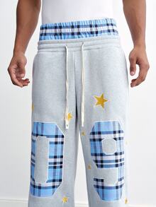 TOKVUE Men's Drawstring Waist Digital Pattern Casual Daily Wear Sweatpants - Multicolor - View 2